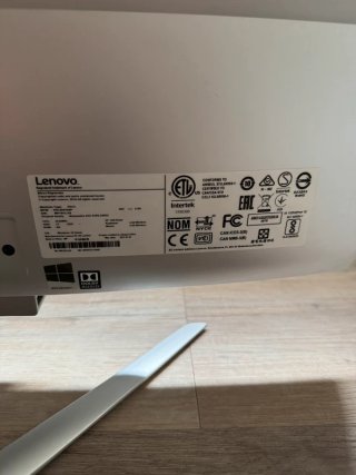Ordenador Lenovo Plata y Negro