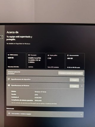 Ordenador Lenovo Plata y Negro