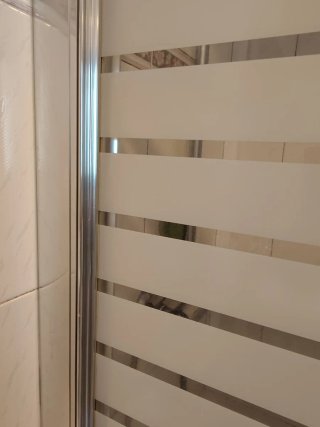 Mampara Ducha Aluminio y Cristal