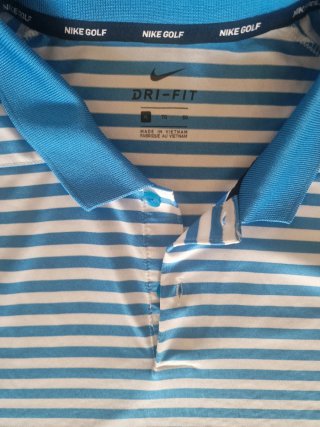 Polo Nike Golf Rayas Azul Blanco