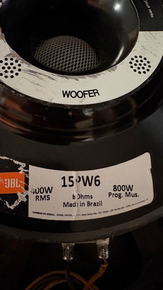 Woofer JBL Selenium 15PW6.   800W