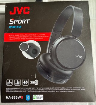 Auriculares JVC Sport Wireless Bluetooth Negros