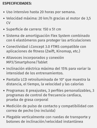 Cinta de Correr BH iZX14