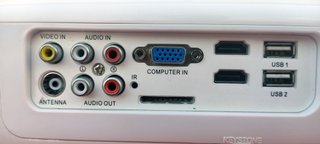 Proyector LED Excelvan TDT Mando y Cables