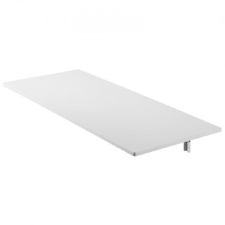 Mesa Plegable Montada en la Pared, Mesa de Montaje en la Pared de 43.3 x 18 pulgadas, Escritorio Flotante con Soporte de Hierro, Escritorio Plegable para Espacios Pequeños, Oficina en Casa, Comedo...