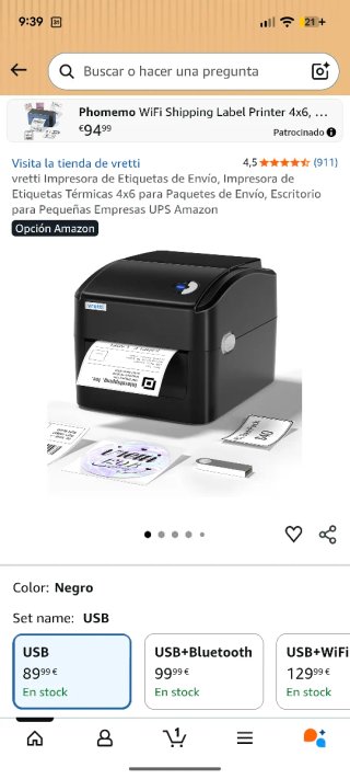 Vretti 420b Impresora + Pack papel impresión