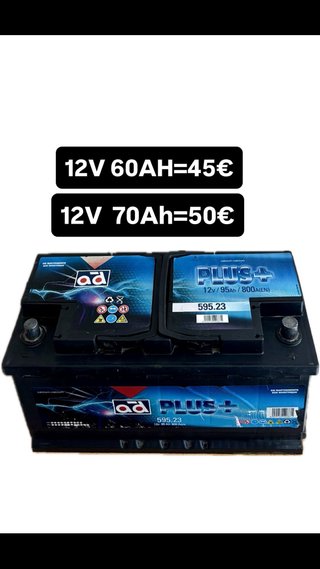 Batería Coche 12V 60Ah-70Ah