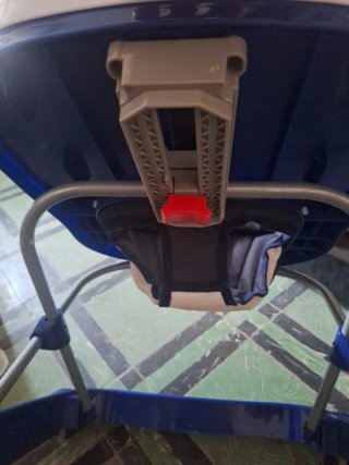Tacata azul con bandeja de juegos