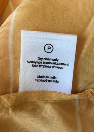Top, blusa de seda amarillo de Anthropologie XS
