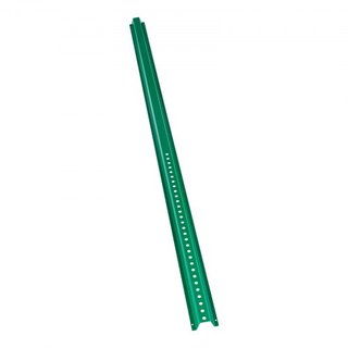 Poste de señal U-Channel de 6 pies, paquete de 4 postes fijos de acero verde de alta resistencia, señal de acero U-Channel para jardín, patio, granja o intersección de tráfico