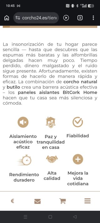 Paneles Acústicos Corcho y Butilo BitCork