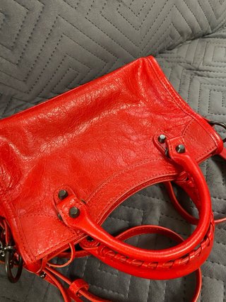 Borsa Balenciaga Rosso Pelle