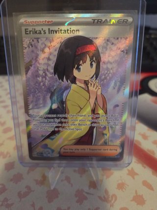 Carta Pokémon Erika's Invitation Full Art