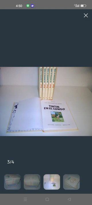 Las Aventuras de Tintin,6 tomos.