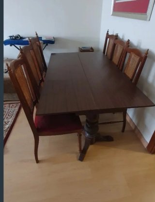 Mesa de comedor extensible madera