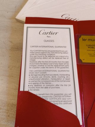 Astuccio Occhiali Cartier Rosso