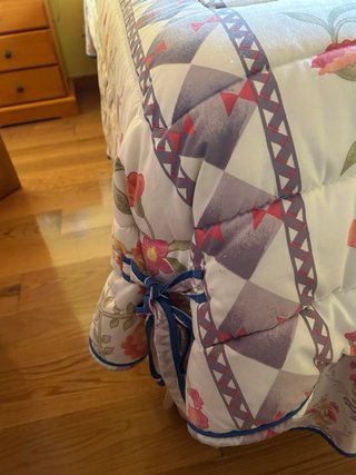 Colcha edredón cama 135cm floral