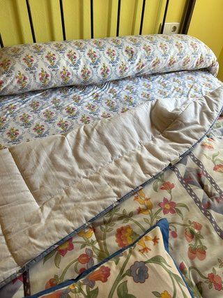 Colcha edredón cama 135cm floral