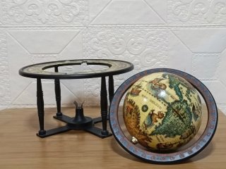 Globo Terraqueo Vintage Giratorio Hecho en Japón