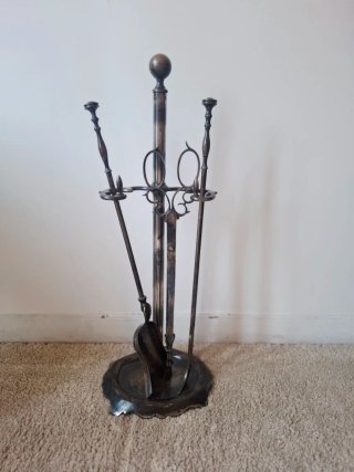 Conjunto de chimenea clásico completo
