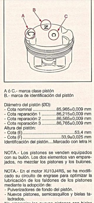 Bloque Motor Xsara 2000 16v Sobredimensionado