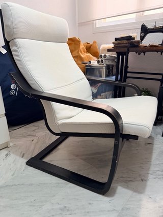 Sillón Ikea Beige Madera