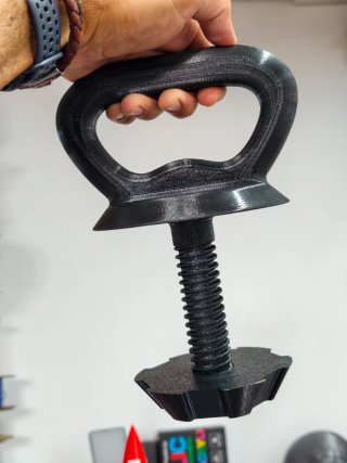 Adaptador Kettlebell Mancuerna 3D resistente pesas