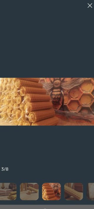 Lote  50 velas de cera de abeja