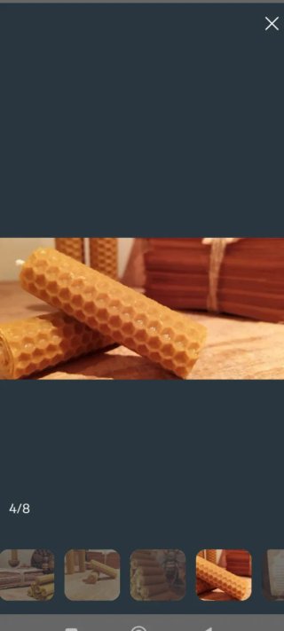 Lote  50 velas de cera de abeja