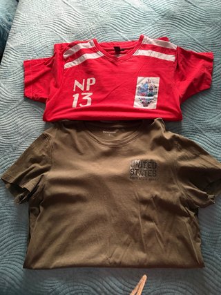 2 Camisetas Hombre Talla M