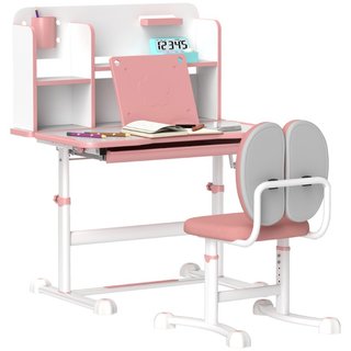 Set Scrivania e Sedia per Bambini Regolabili, Banc