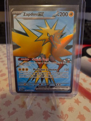 Zapdos EX Carta Pokémon 151 Full Art