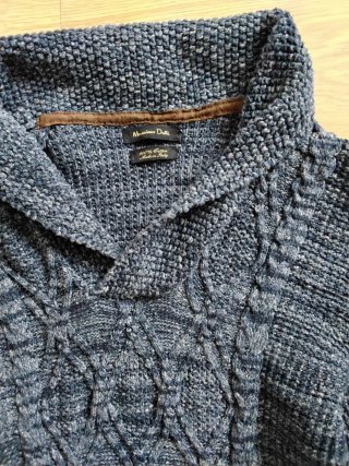 Jersey Massimo Dutti Azul y Gris