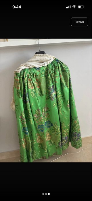 Traje de Fallera Verde y Dorado