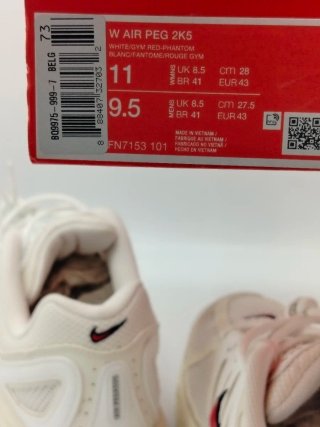 Nike Pegasus 2k5 Blanco Rojo