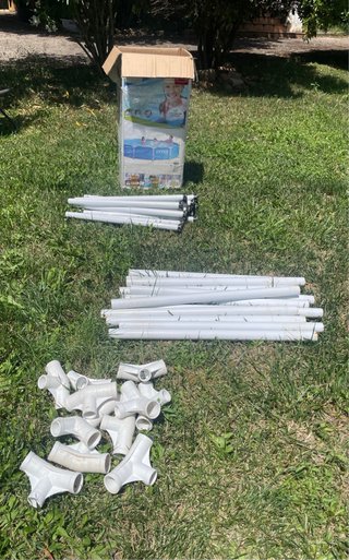 Estructura para piscina infantil