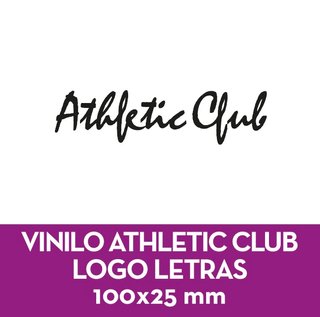 Vinilo Athletic Club Logo Letras 100mm