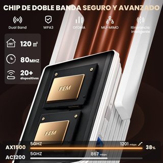 Tenda A23 Repetidor WiFi 6 AX1500