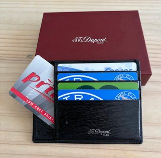 Tarjetero S.T. Dupont Paris Negro Auténtico
