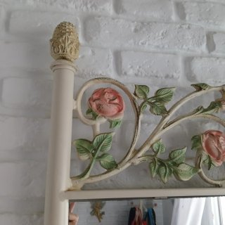 Cabecero 135cm y espejo floral