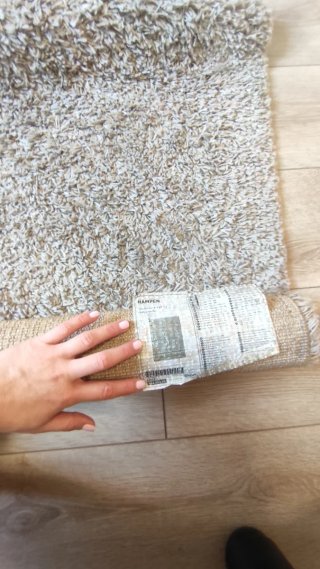 Alfombra Ikea Hampen Crema 160x230