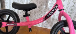 Bicicleta sin pedales Sawyer rosa