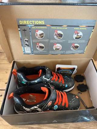 Heelys Espacio Negro y Naranja
