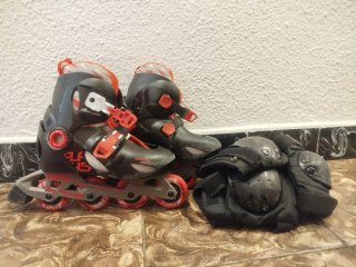 Patines Oxelo con protecciones Talla 32-34