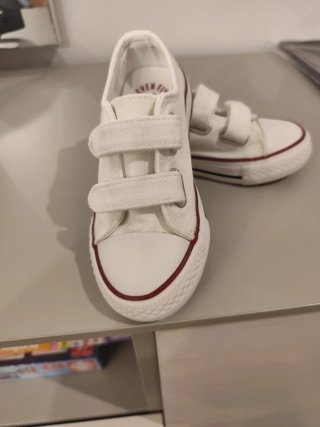 Zapatillas lona niño velcro