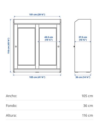 Mueble Cristalera Ikea Blanco