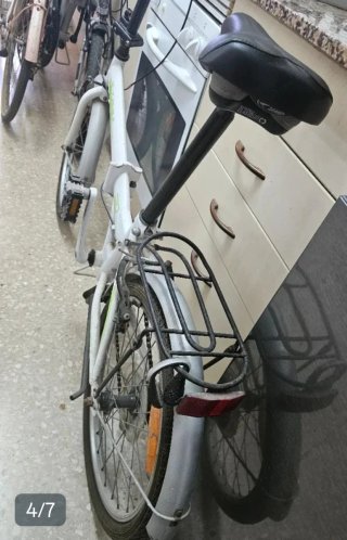 Bicicleta Plegable Blanca