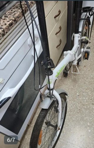 Bicicleta Plegable Blanca