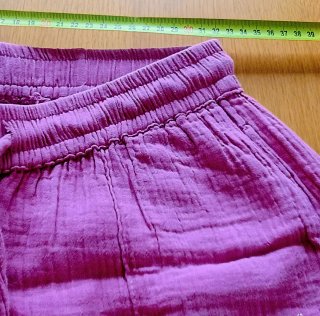 Pantalones tejido arrugado