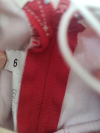 Vestido Gitana Niña Lunares Rojo Talla 5 - 6 años